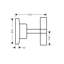 AXOR Citterio Volume Control Trim With Cross Handle-20873412