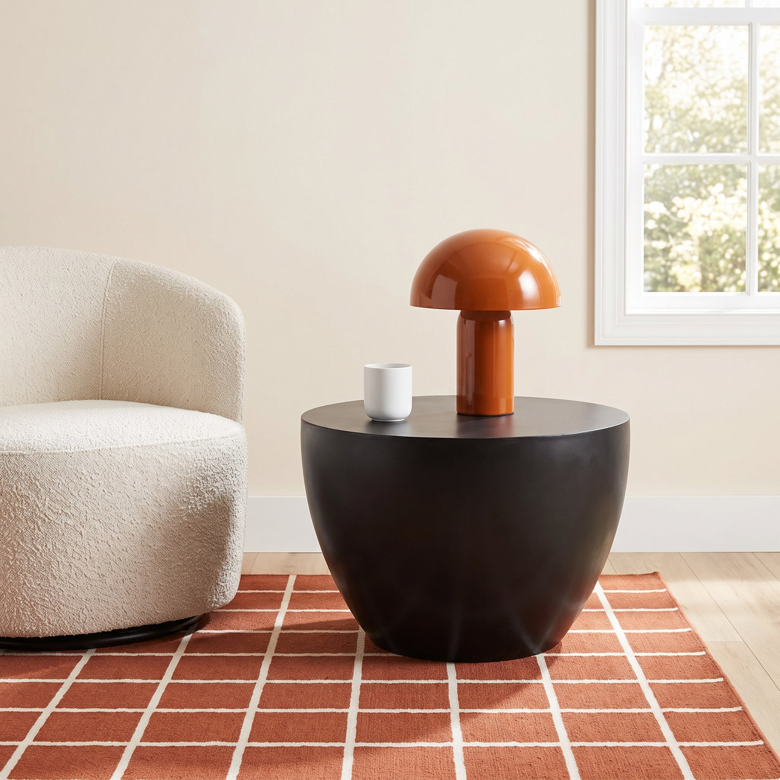 Julie 24" End Table, Black