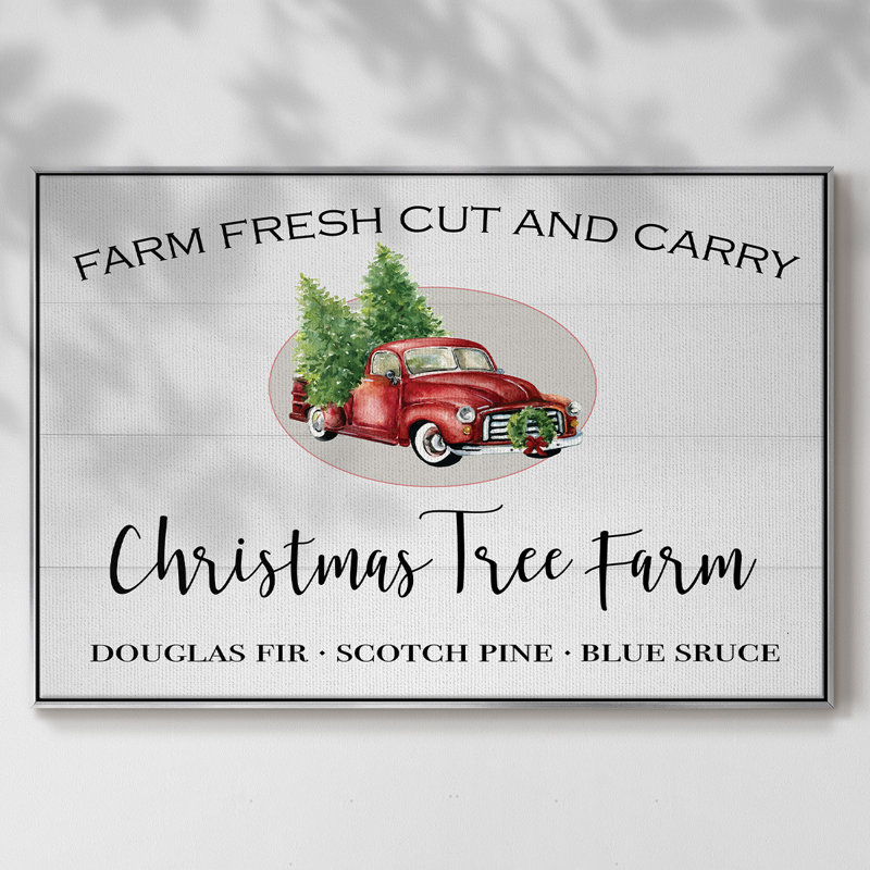 Ferme d'arbres de Noël, H 17 po x l 25 po x P 2 po, Argent