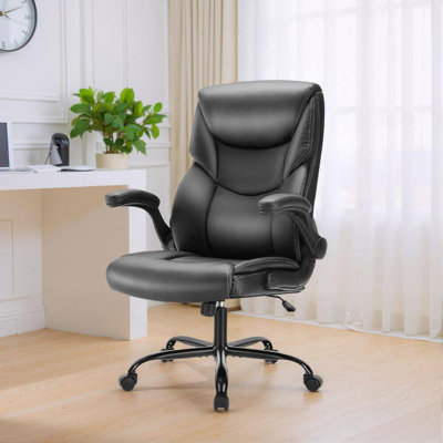 Ergonomic Office Chair With Footrest, Home Desk Chair Lumbar Support&Footrest, High Back Computer Chair