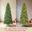 Arbre de Noël mince avec épinette pré-éclairé-112575471