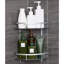 Tablettes d'angle pour salle de bain sans perçage - Argent - Panier de douche en aluminium à 2 niveaux, panier de rangement adhésif pour shampooing