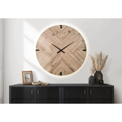 Horloge murale ronde surdimensionnée