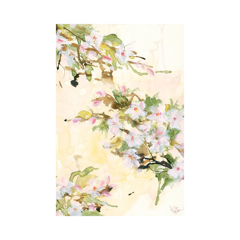 Cherry Blossoms 1 Piece Wrapped Canvas Painting, 66.04 cm H x 45.72 cm W x 1.91 cm D