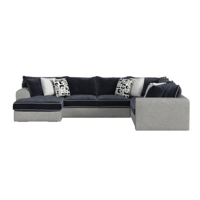 Klein 3PC Sectional Set In Bentley Ash/Zaftig Ebony