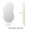 Asymmetrical Metal Framed Wall Accent Mirror-327276011-327276010