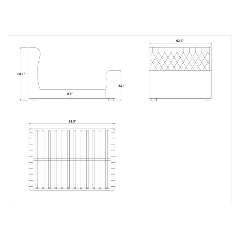 Arturs Upholstered Platform Bed, Full