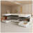 Modern U-Shape Modular Sectional Sofa with Storage, Chenille Fabric, 123 Inch Sofa Bed for Spacious Living Rooms