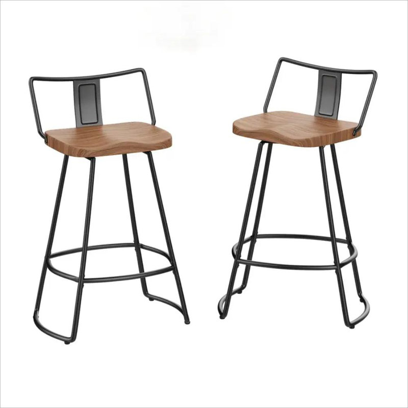 Privett Swivel Counter Stool with Metal Frame, Counter Stool (24" Seat Height)