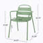 Ensemble de mobilier de patio, une table avec deux chaises-1721561884