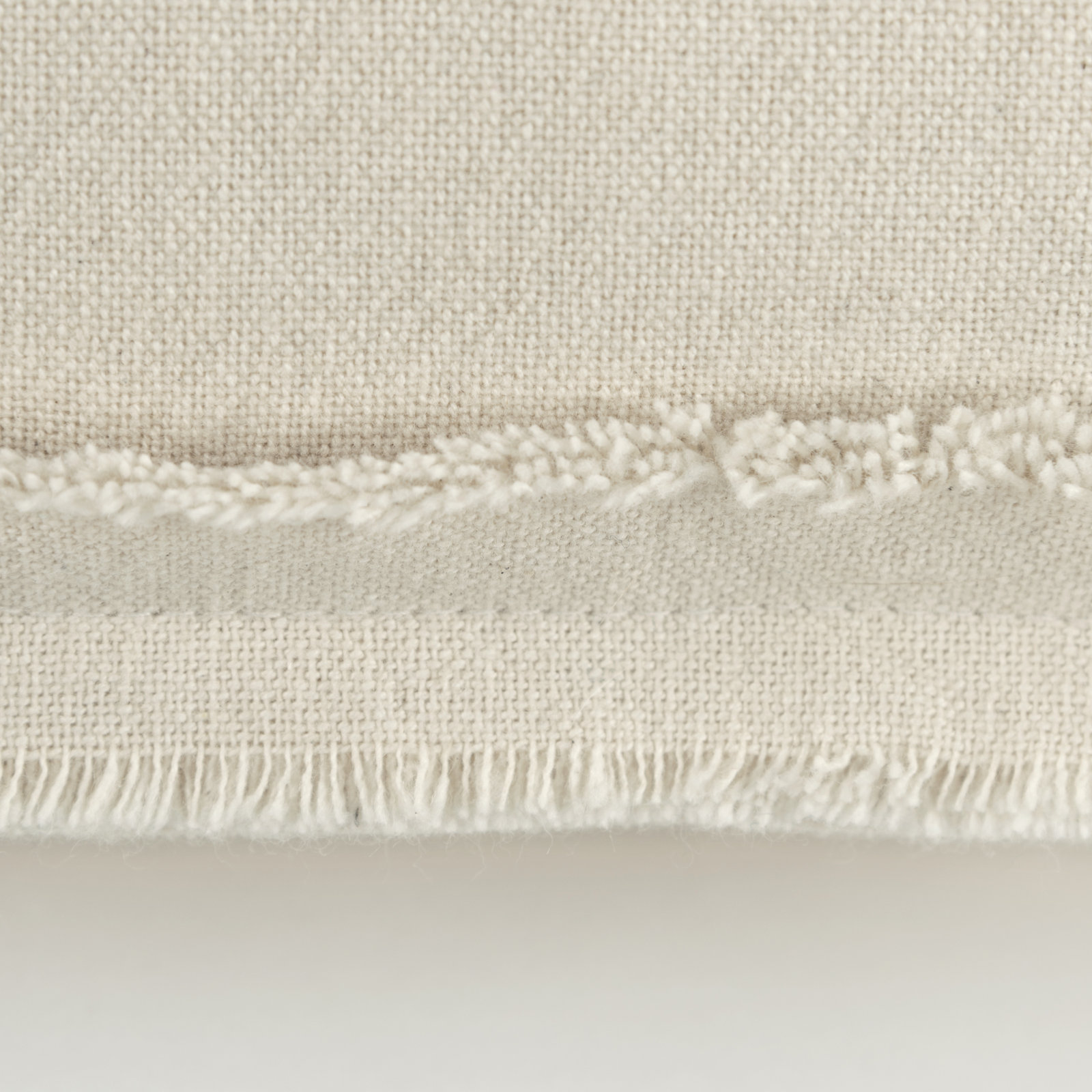 Hollin Embroidered Cotton Lumbar Throw Pillow, Natural