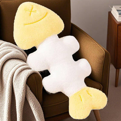2Pc Cute Fishbone Shaped Pillow, Home Plush Pillow, Suitable For Living Room And Bedroom Pillows