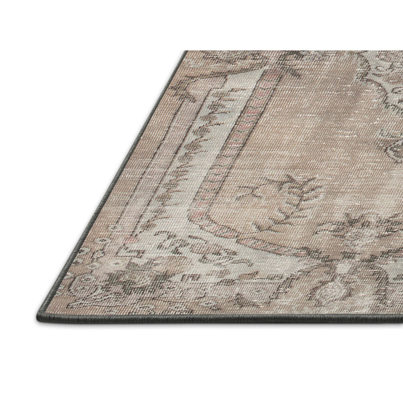 Tapis contemporain brun / gris, Rectangle 5 pi x 8 pi