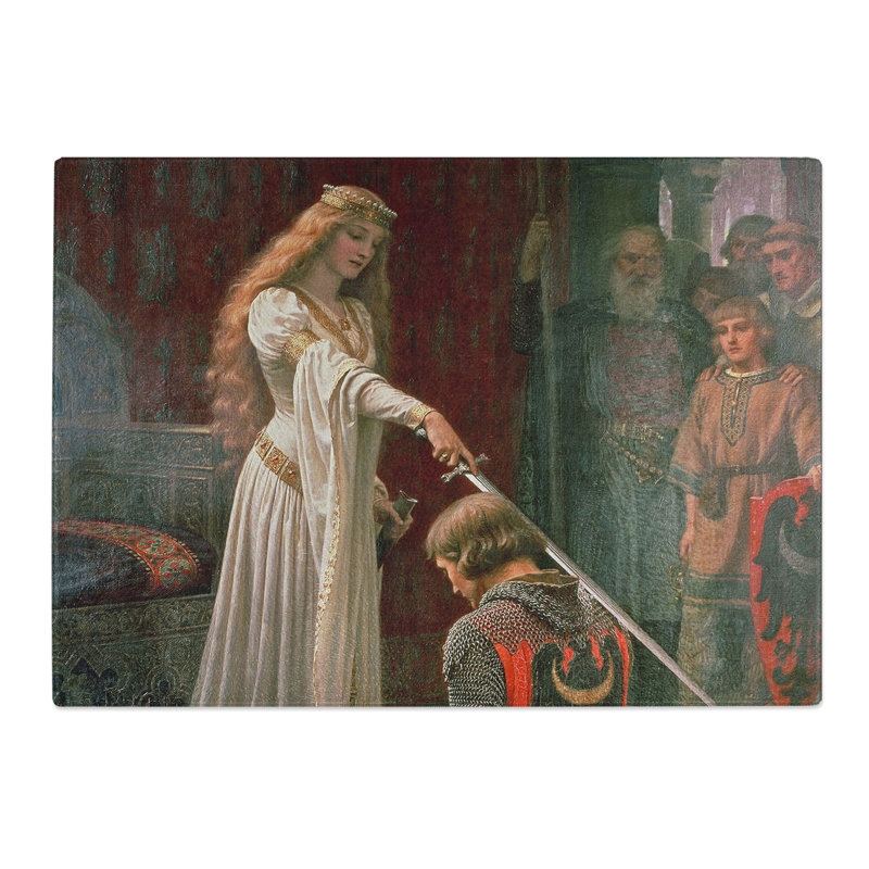 The Accolade by Edmund Leighton Chopping Board, 20cm W x 28.5cm L