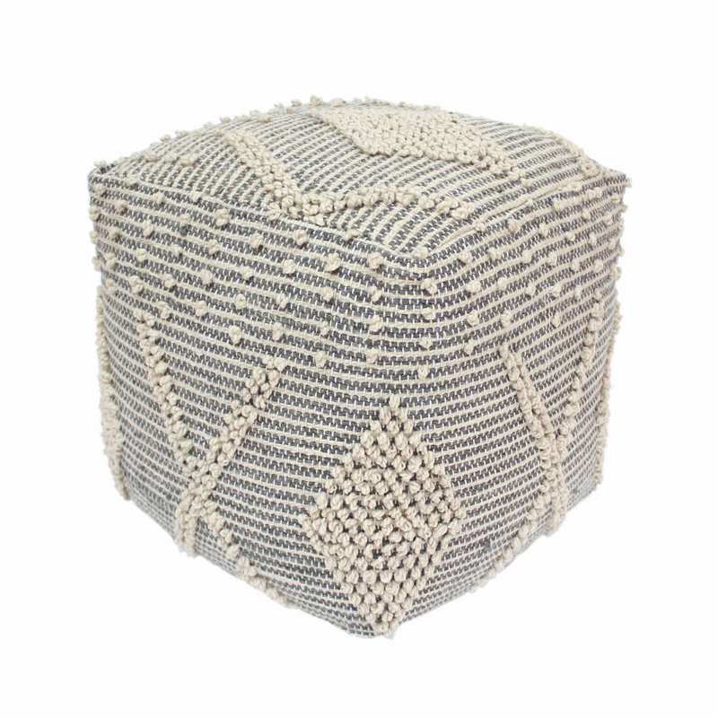 Pouf carré de conception moderne, douceur et confort