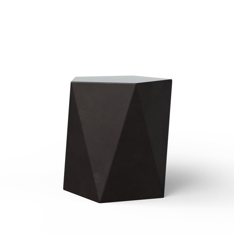 Kelson Accent Stool, Lava Brown