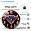 Horloge murale en verre 12 po Neon Style
