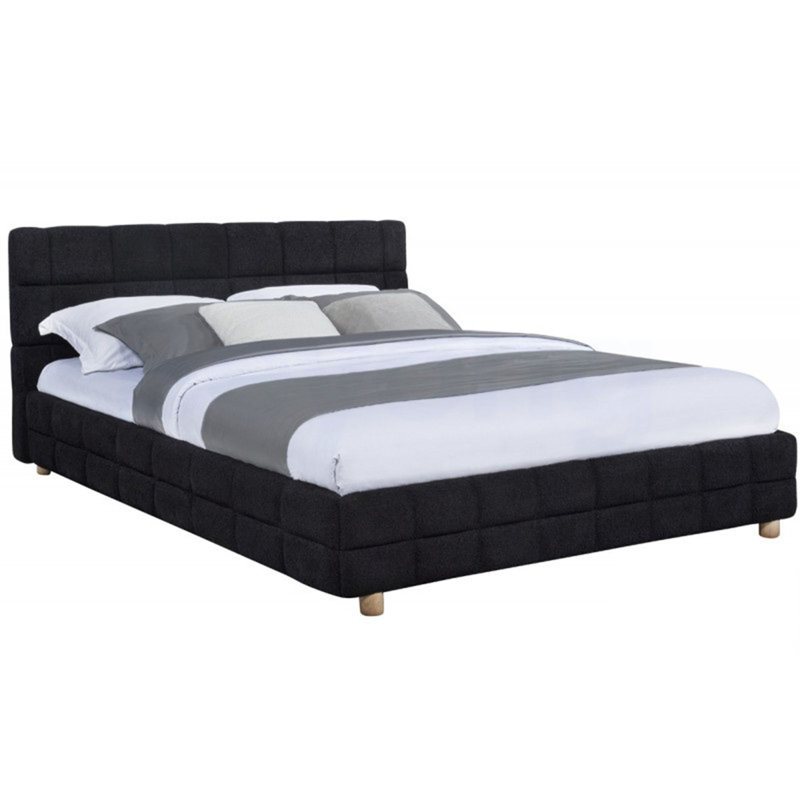Lit plateforme grand moderne Modern, Noir