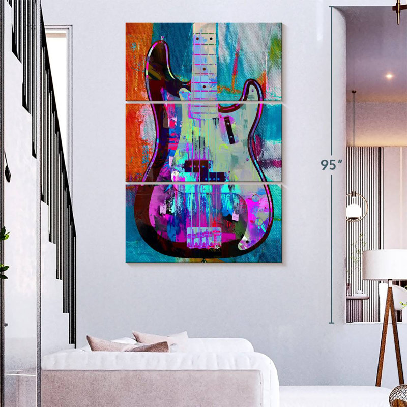 Abarca Painted Precision Bass, 74" H x 48" W