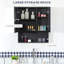 Armoire à pharmacie murale, miroir de salle de bain avec portes doubles et tablettes de rangement, noir