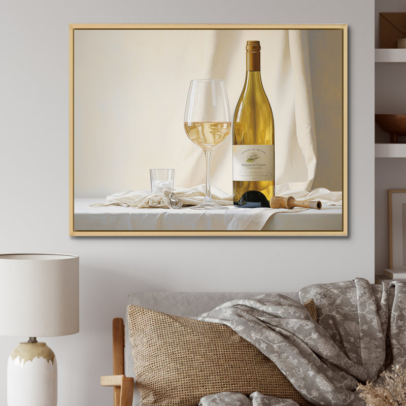 " Chardonnays Charm ", 24" H x 32" W, Silver Picture Framed