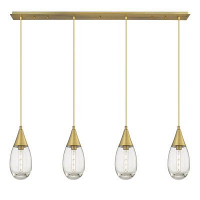 Luminaire suspendu grappe 4 lumières Rigdon