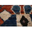 Tapis orange marocain à motif géométrique orange 8 x 10