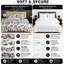 Bliss Complete Bedding Set Floral Pink Duvet Cover Fitted Sheet With Matching Pillow Case-119317758