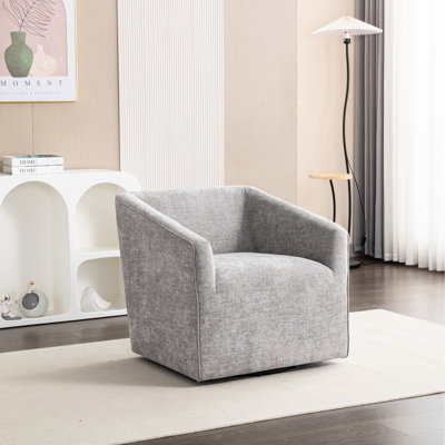 360 Swivel Chenille Armchair In Gray - A Comfortable Addition To Your Home Stylish For A Theater Experience