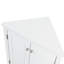Armoire moderne blanche triangulaire avec tablettes de rangement multifonctionnelles réglables - s'adapte à tous les espaces de la maison-121364623