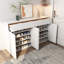 Simple white lacquered shoe cabinet ultra-thin-98850878