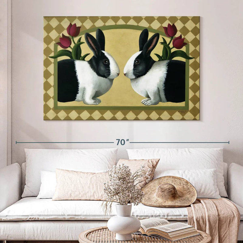 Brampt Rabbit Bunnies, 34" H x 51" W