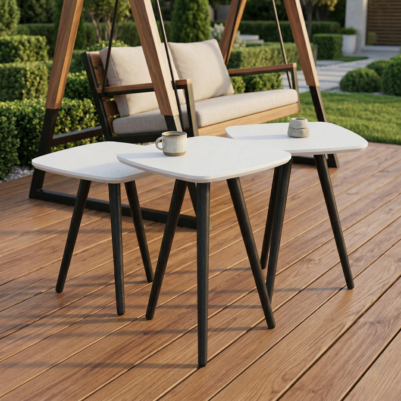 Ensemble de 3 tables gigognes Modern Modern