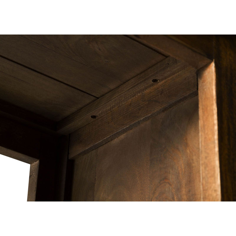 Railway 180 H x 60 W Bookcase, Brown Lacquered