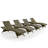 Salcombe Foldable Reclining Outdoor Chaise Lounge-1695895449