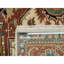 7'9"x9'9" Ivory Heris Medallion Design Pure Wool Hand Knotted Rug 526DFA0EE66D4C96BDF03DAF48E27377