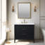 Meuble-lavabo simple 36 po avec plateau en pierre reconstituée Bilroy-1298583478