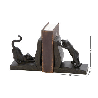 Serre-livres chat