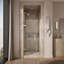 Composed 33-5/8-In34-3/8-In W X 71-1/2-In H Frameless Pivot Shower Door With 3/8-In Crystal Clear Glass And Back-To-Back Vertical Door Pulls-1658222355