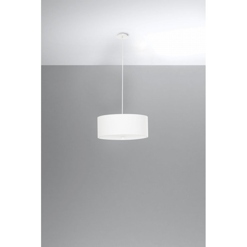 DeVecchi 3 - Light Drum Chandelier, White
