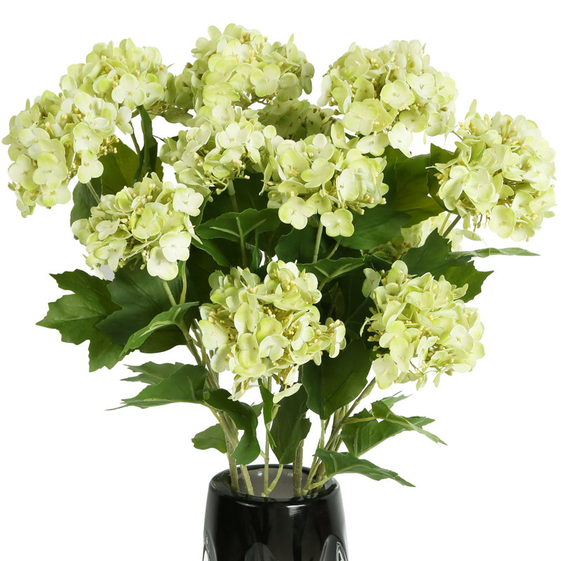 5 pièces fleurs artificielles hortensia 67cm fleur artificielle Hortensia Bouquet Faux Flower Table maîtresse pour la maison de mariage Bouquet de mariée bricolage décoration