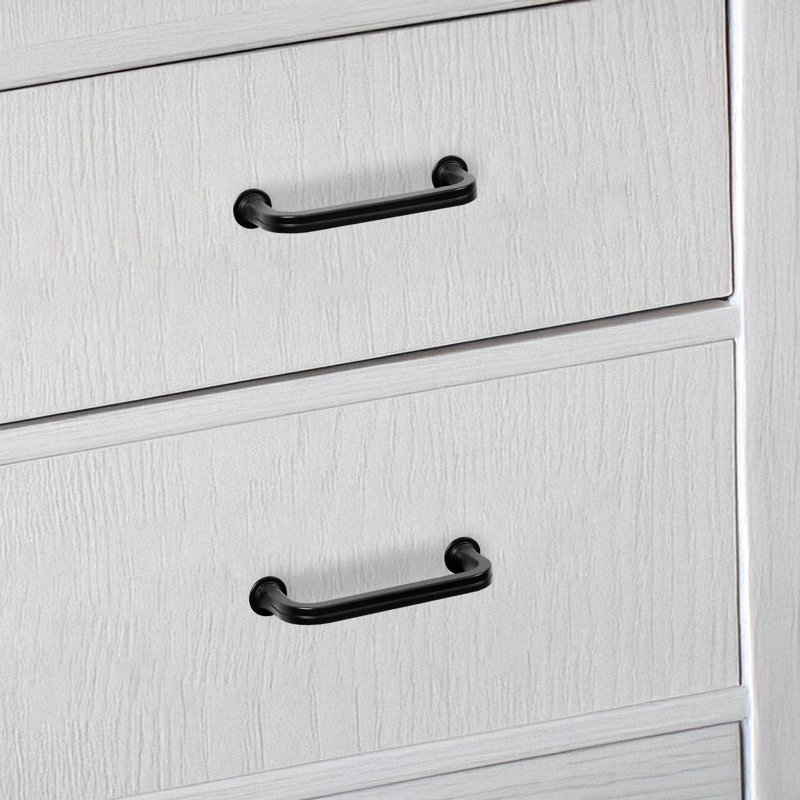 Ensemble de 2 poignées de tiroir Lumi Home Furnishings Classic, 3,75 po, noir mat, Noir mat, 3 3/4"