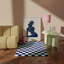 Abstract Bluefigure Print 1-1010478494