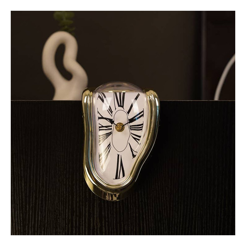 Horloge de table à chiffres romains, Or