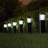 Low Voltage Solar Powered Integrated LED Black Pathway Light Pack