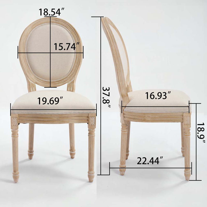 Chaise rembourrée French