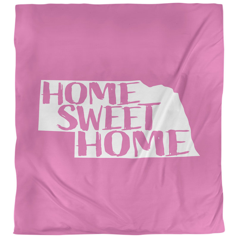 Housse de couette nebraska doux, Housse de couette pour très grand lit, Rose, Microfibre