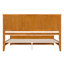 Lit bas en bois massif Patillo avec pied de lit assorti-979190133-969681293