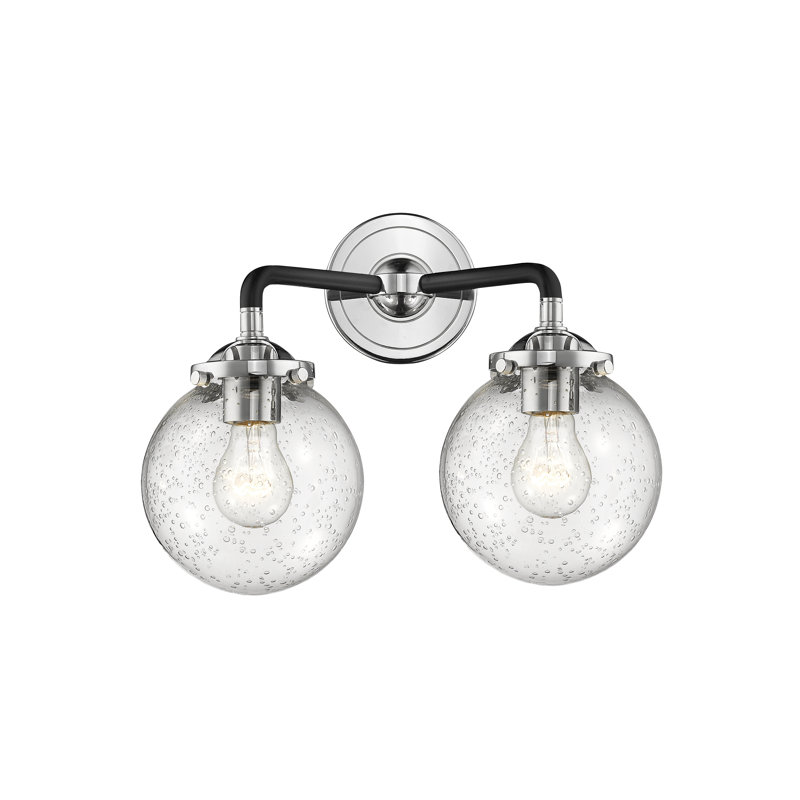 Clementina 2 - Light Dimmable Vanity Light, Seedy, Black Polished Nickel