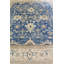 Tapis bleu en laine noué à la main de conception unique 8 pi x 9 pi 10 po New Age
